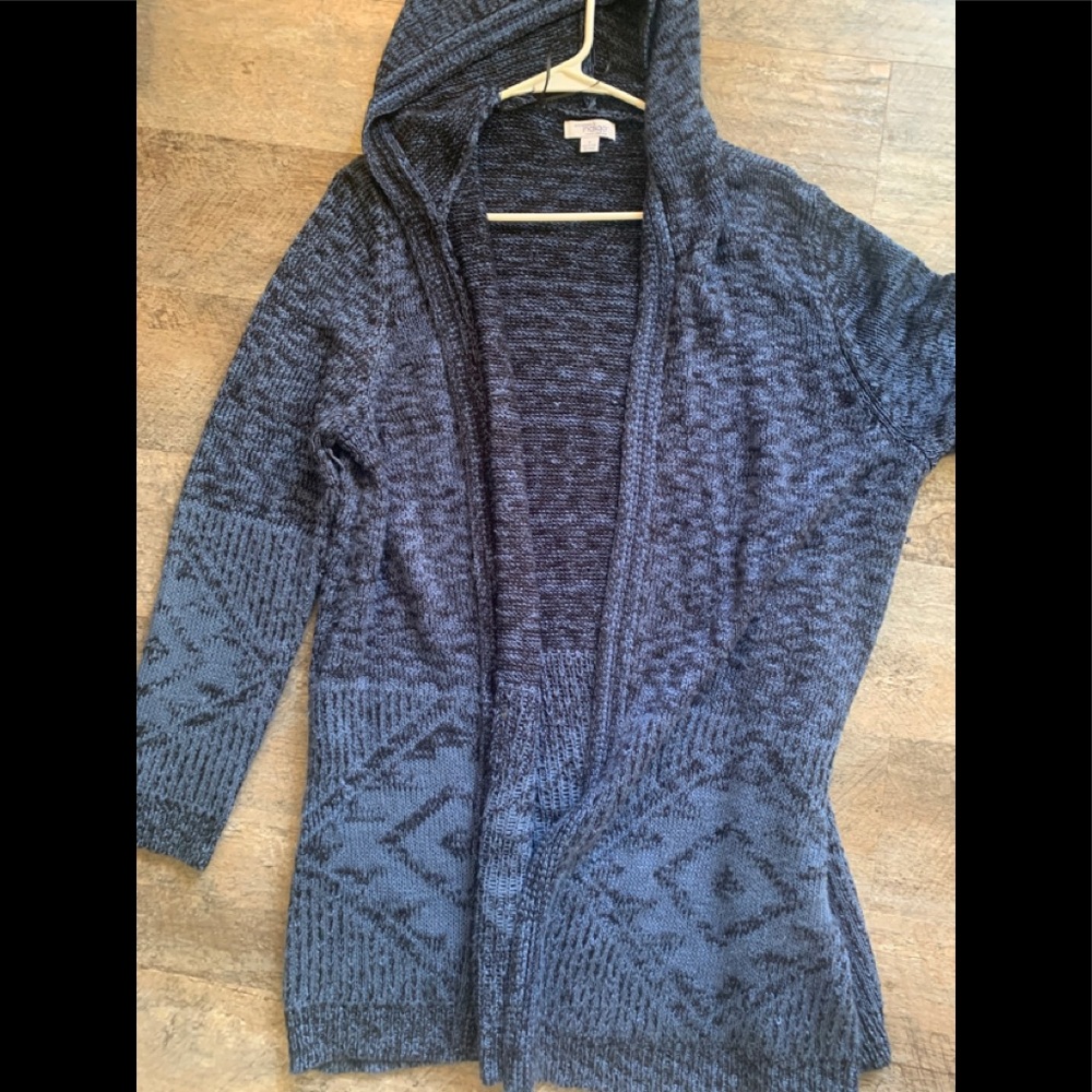 Blue cardigan